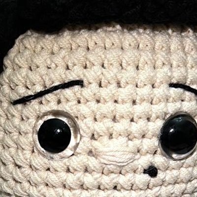 Close-up of the stitches, cropped from the same photo
