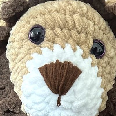 Close-up of the stitches, cropped from the same photo