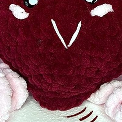 Close-up of the stitches, cropped from the same photo